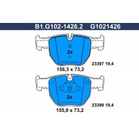 B1.G102-1426.2 GALFER Комплект гальмівних колодок дисковий гальм
