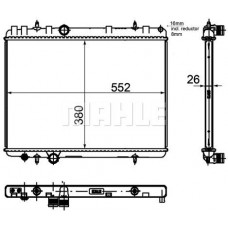 CR 1144 000P MAHLE Радіатор охолодження двигуна