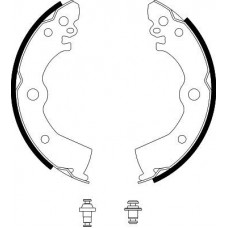 8DB 355 001-411 HELLA PAGID Комплект гальмівних колодок