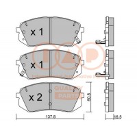 704-07002P IAP QUALITY PARTS Комплект гальмівних колодок дисковий гальм