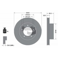 BDS1706 BENDIX Braking Гальмівний диск