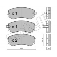 22-0304-0 METELLI Комплект гальмівних колодок дисковий гальм