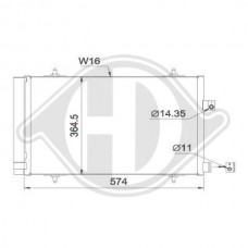 DCC1598 DIEDERICHS Конденсатор кондиціонера