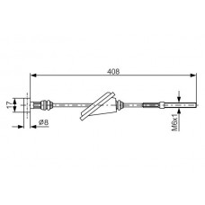 1 987 477 794 BOSCH Тросик, cтояночный тормоз