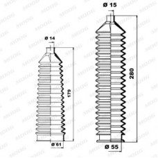 K150174 MOOG Комплект пильника рульове управління