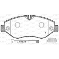 BPA1245.10 OPEN PARTS Комплект гальмівних колодок дисковий гальм