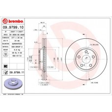09.9799.11 BREMBO Гальмівний диск