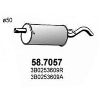 58.7057 ASSO Глушник вихлопних газів кінцевий