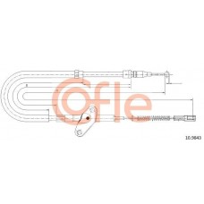 92.10.9843 COFLE Тросик, cтояночный тормоз