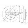 TX 73-37 TOMEX Brakes Гальмівний диск