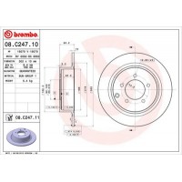 08C24711 BREMBO Гальмівний диск