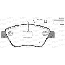 BPA0858.11 OPEN PARTS Комплект гальмівних колодок дисковий гальм