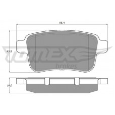 TX 15-85 TOMEX Brakes Комплект гальмівних колодок дисковий гальм