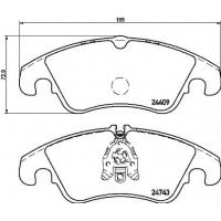 P 24 161 BREMBO Комплект гальмівних колодок дисковий гальм