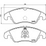 P 24 161 BREMBO Комплект гальмівних колодок дисковий гальм