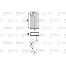 811547 VALEO Теплообмінник обігрів салону