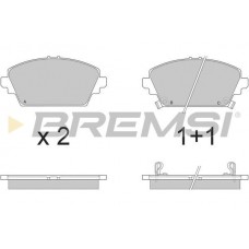 BP2870 BREMSI КомплеК т гальмівних колодок, дискове гальмо