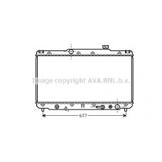TO2186 AVA QUALITY COOLING Радіатор охолодження двигуна