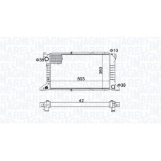 350213163800 MAGNETI MARELLI Радіатор охолодження двигуна
