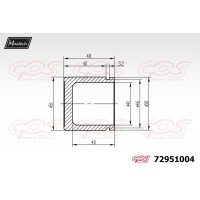 72951004 MAXTECH Поршень корпус скоби гальма