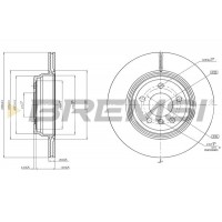 CD8404V BREMSI Гальмівний диск