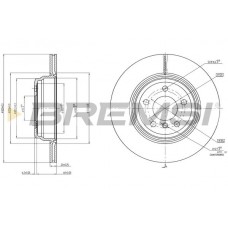 CD8404V BREMSI Гальмівний диск