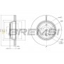 CD8404V BREMSI Гальмівний диск