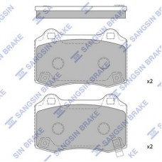 SP1587 Hi-Q Комплект гальмівних колодок дисковий гальм