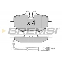 BP3101 BREMSI Комплект гальмівних колодок дисковий гальм