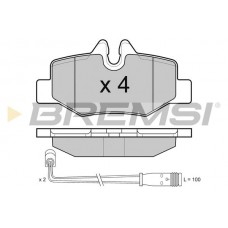 BP3101 BREMSI Комплект гальмівних колодок дисковий гальм