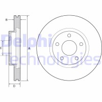 BG4562C DELPHI Гальмівний диск