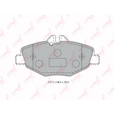BD-5323 LYNXauto Комплект гальмівних колодок дисковий гальм
