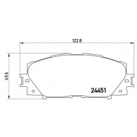 P 83 106 BREMBO КомплеК т гальмівних колодок, дискове гальмо
