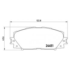 P 83 106 BREMBO КомплеК т гальмівних колодок, дискове гальмо