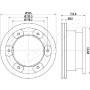 DP-0226 JAPANPARTS Гальмівний диск