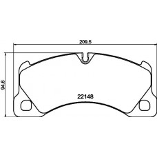 8DB 355 040-631 HELLA КомплеК т гальмівних колодок, дискове гальмо