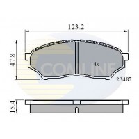 CBP0826 COMLINE Комплект гальмівних колодок дисковий гальм