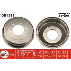 DB4281 TRW Гальмівний барабан