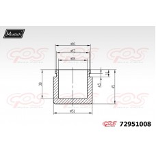 72951008 MAXTECH Поршень корпус скоби гальма