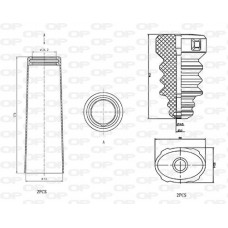 DCK5014.04 OPEN PARTS Пилозахисний комплект амортизатор