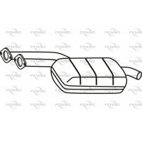 P36009 FENNO Середній глушник вихлопних газів
