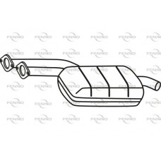 P36009 FENNO Середній глушник вихлопних газів