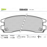 598459 VALEO Комплект гальмівних колодок дисковий гальм
