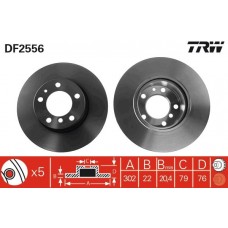 DF2556 TRW Гальмівний диск