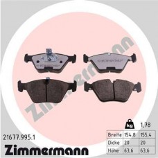 21677.995.1 ZIMMERMANN Комплект гальмівних колодок дисковий гальм