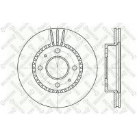 6020-2244V-SX STELLOX Гальмівний диск