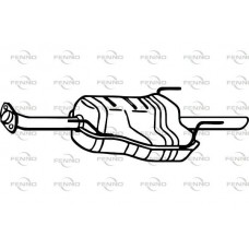 P4493 FENNO Глушник вихлопних газів кінцевий