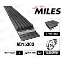 AD15303 MILES Поліклиновий ремінь