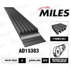 AD15303 MILES Поліклиновий ремінь