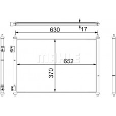 AC 755 000S MAHLE Конденсатор кондиціонера